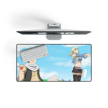 Load image into Gallery viewer, Fairy Tail Natsu Dragneel, Lucy Heartfilia, Happy Mouse Pad (Desk Mat) On Desk