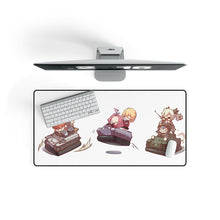 Load image into Gallery viewer, Girls und Panzer Mouse Pad (Desk Mat) On Desk