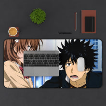Load image into Gallery viewer, A Certain Scientific Railgun Mikoto Misaka Mouse Pad (Desk Mat) With Laptop