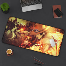 Load image into Gallery viewer, Portgas D. Ace 8k Mouse Pad (Desk Mat) On Desk