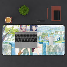 Load image into Gallery viewer, Nagi No Asukara Mouse Pad (Desk Mat) With Laptop