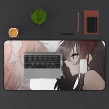 Load image into Gallery viewer, Puella Magi Madoka Magica Homura Akemi, Madoka Kaname Mouse Pad (Desk Mat) With Laptop