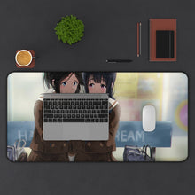 Load image into Gallery viewer, Sound! Euphonium Mizore Yoroizuka, Nozomi Kasaki Mouse Pad (Desk Mat) With Laptop