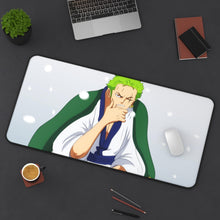 Load image into Gallery viewer, One Piece Roronoa Zoro Mouse Pad (Desk Mat) With Laptop