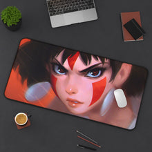 Load image into Gallery viewer, Princess Mononoke Mouse Pad (Desk Mat) On Desk