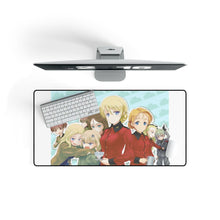 Load image into Gallery viewer, Girls und Panzer Mouse Pad (Desk Mat) On Desk