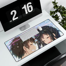 Load image into Gallery viewer, Taki and Mitsuha (Your Name) Mouse Pad (Desk Mat) With Laptop