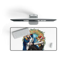 Load image into Gallery viewer, All Might strong and weak surrounded by roses Mouse Pad (Desk Mat) On Desk