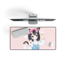 Load image into Gallery viewer, Anime Girl Mouse Pad (Desk Mat) On Desk