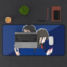 Load image into Gallery viewer, Tsuki Ga Kirei Mouse Pad (Desk Mat) With Laptop