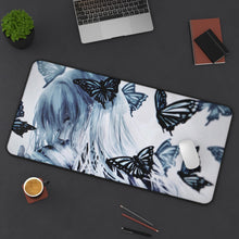 Load image into Gallery viewer, Butterfly Frenzy Mouse Pad (Desk Mat) On Desk