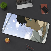 Load image into Gallery viewer, Hōtarō Oreki looking down Mouse Pad (Desk Mat) On Desk