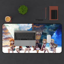 Load image into Gallery viewer, Poke Girls Mouse Pad (Desk Mat) With Laptop