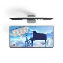Load image into Gallery viewer, Kaori and Arima Mouse Pad (Desk Mat) On Desk