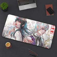 Load image into Gallery viewer, Rize & Kaneki Mouse Pad (Desk Mat) On Desk
