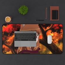 Load image into Gallery viewer, Spice And Wolf Mouse Pad (Desk Mat) With Laptop