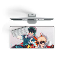 Load image into Gallery viewer, My Hero Academia Izuku Midoriya, Katsuki Bakugou Mouse Pad (Desk Mat) On Desk