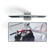 Load image into Gallery viewer, Anime Girl Katana White Hair Mouse Pad (Desk Mat)