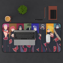 Load image into Gallery viewer, Itachi Uchiha, Obito Uchiha, Yahiko, Pain, Konan, Black Zetsu, Hidan, Sasori, Deidara and Kisame Hoshigaki Mouse Pad (Desk Mat) With Laptop