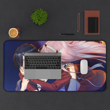 Load image into Gallery viewer, Zero Two,Hiro Mouse Pad (Desk Mat) With Laptop