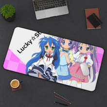 Load image into Gallery viewer, Lucky Star Konata Izumi, Kagami Hiiragi, Tsukasa Hiiragi Mouse Pad (Desk Mat) On Desk