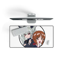 Load image into Gallery viewer, Girls und Panzer Mouse Pad (Desk Mat) On Desk