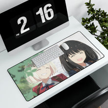 Load image into Gallery viewer, Lycoris Recoil Takina Inoue, Chisato Nishikigi Mouse Pad (Desk Mat) With Laptop