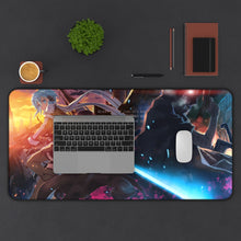 Load image into Gallery viewer, Sinon and Kirito Vs Death Gun Mouse Pad (Desk Mat) With Laptop