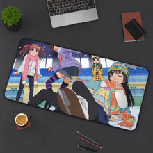 Load image into Gallery viewer, A Certain Scientific Railgun Mikoto Misaka, Kuroko Shirai, Ruiko Saten Mouse Pad (Desk Mat) On Desk
