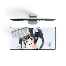 Load image into Gallery viewer, Is It Wrong to Try to Pick Up Girls in a Dungeon? Hestia Mouse Pad (Desk Mat) On Desk