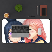 Load image into Gallery viewer, Laid-Back Camp Mouse Pad (Desk Mat) With Laptop