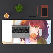Load image into Gallery viewer, Laid-Back Camp Mouse Pad (Desk Mat) With Laptop