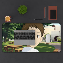 Load image into Gallery viewer, Satoshi Fukube Face Mouse Pad (Desk Mat) With Laptop