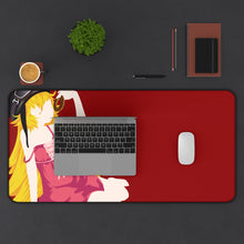 Load image into Gallery viewer, Monogatari (Series) Mouse Pad (Desk Mat) With Laptop