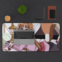 Load image into Gallery viewer, Spice And Wolf Mouse Pad (Desk Mat) With Laptop