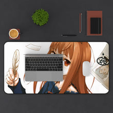 Load image into Gallery viewer, Spice And Wolf Mouse Pad (Desk Mat) With Laptop