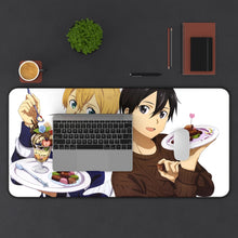 Load image into Gallery viewer, Sword Art Online Kazuto Kirigaya Mouse Pad (Desk Mat) With Laptop