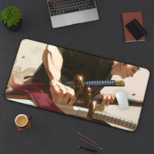Load image into Gallery viewer, Roronoa Zoro Mouse Pad (Desk Mat) With Laptop