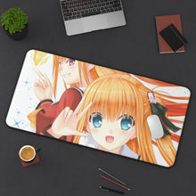Load image into Gallery viewer, Misa & Yusa Mouse Pad (Desk Mat) On Desk