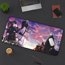 Load image into Gallery viewer, Sebastian Michaelis, Ciel Phantomhive and Undertaker (Black Butler) Mouse Pad (Desk Mat) On Desk