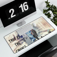 Load image into Gallery viewer, Makise Kurisu & Rintarou Okabe Mouse Pad (Desk Mat) With Laptop