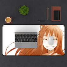 Load image into Gallery viewer, Spice And Wolf Mouse Pad (Desk Mat) With Laptop