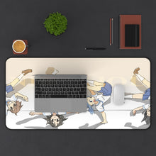 Load image into Gallery viewer, Nichijō Mouse Pad (Desk Mat) With Laptop