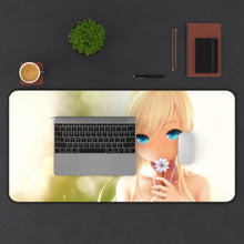 Load image into Gallery viewer, Pretty as a Flower Mouse Pad (Desk Mat) With Laptop