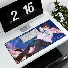 Load image into Gallery viewer, Your Name. Mouse Pad (Desk Mat) With Laptop