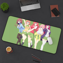 Load image into Gallery viewer, The Quintessential Quintuplets Miku Nakano, Itsuki Nakano, Nino Nakano, Yotsuba Nakano, Ichika Nakano Mouse Pad (Desk Mat) On Desk
