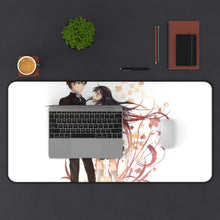 Load image into Gallery viewer, Eru Chitanda And Hōtarō Oreki Mouse Pad (Desk Mat) With Laptop