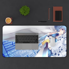 Load image into Gallery viewer, Puella Magi Madoka Magica Sayaka Miki Mouse Pad (Desk Mat) With Laptop