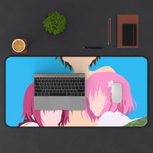 Load image into Gallery viewer, rito, momo y mea to love ru minimalist Mouse Pad (Desk Mat) With Laptop