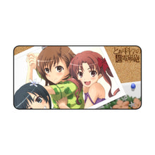 Load image into Gallery viewer, A Certain Scientific Railgun Mikoto Misaka, Kuroko Shirai, Ruiko Saten Mouse Pad (Desk Mat)